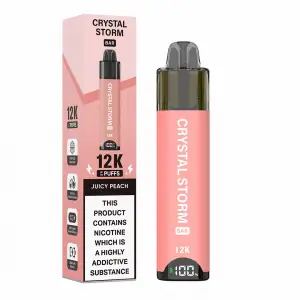Juicy Peach Crystal Storm Bar 12K Prefilled Pod Kit
